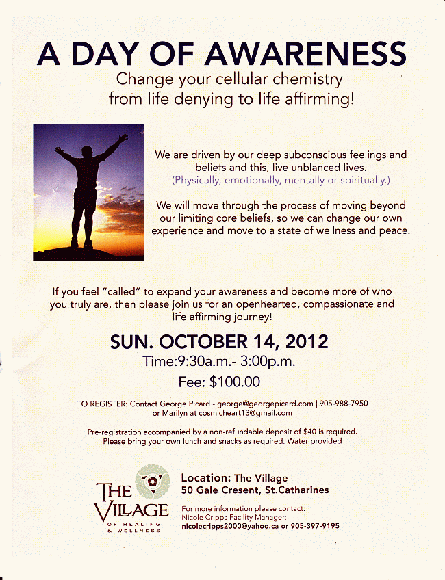 Day of Awareness Oct. 14, 2012